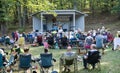 People Enjoying Music on the Mountain